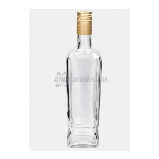Sklenená fľaša na alkohol so závitovým uzáverom, 700 ml