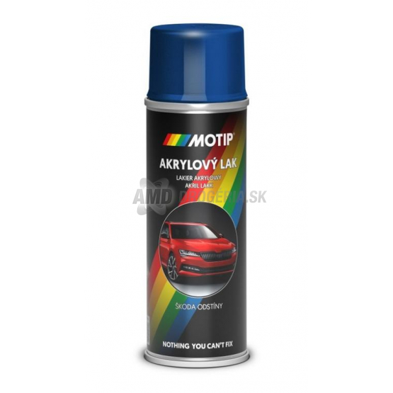 Motip akrylový lak Škoda Nightfire modrá metalíza, sprej 200 ml