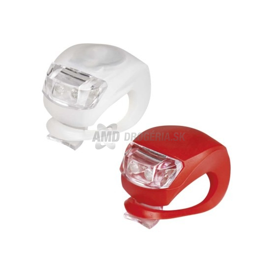 Emos LED svietidlo na bicykel silikónové, 2 ks (biele + červené) P3921