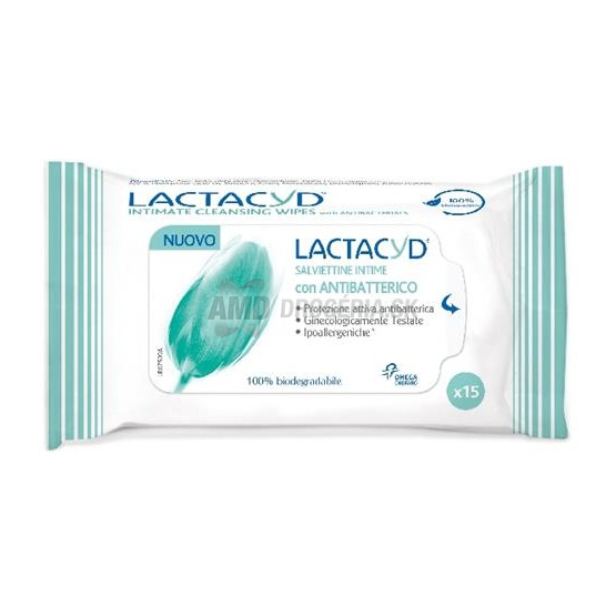Lactacyd Femina vlhčené intímne obrúsky antibakteriálne, 15 ks