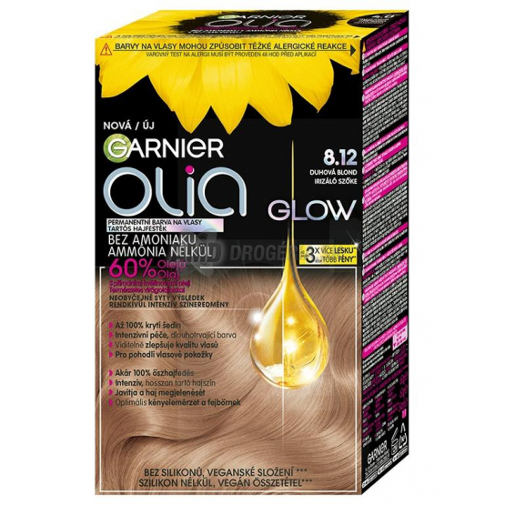 Garnier Olia Glow 8.12 Dúhová blond, permanentná farba na vlasy bez amoniaku