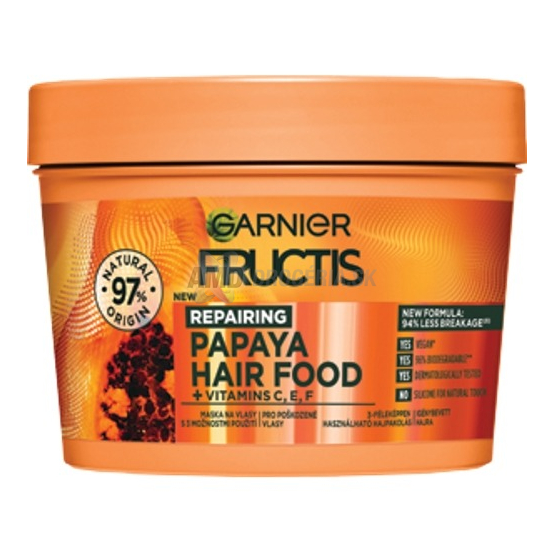 Garnier Fructis Hair Food Papaya regeneračná maska na vlasy, 400 ml