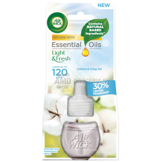 AIR WICK ELECTRIC NÁHRADNÁ NÁPLŇ SVIEŽA BAVLNA 19ML