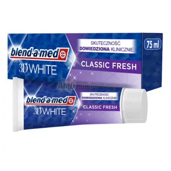 BLEND A MED ZUBNÁ PASTA 3DWHITE CLASSIC FRESH 75ML