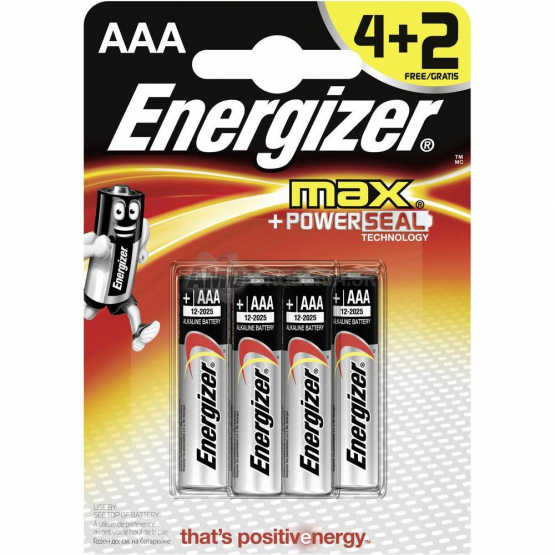 ENERGIZER BATÉRIE MAX+ AAA 4+2 KS
