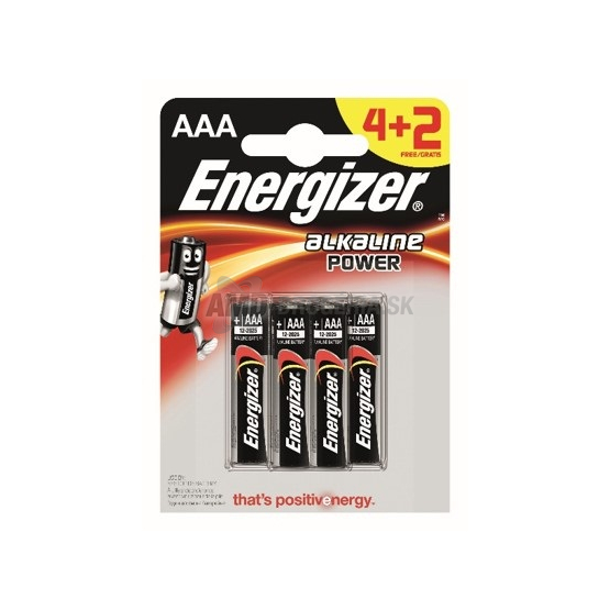 ENERGIZER ALKALINE POWER AAA 4+2 KS
