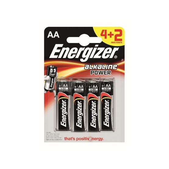 ENERGIZER ALKALINE POWER AA 4+2 KS