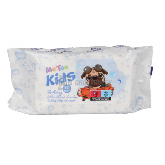 ME TOO VLHČENÉ UTIERKY DETSKÉ BULDOG 72KS