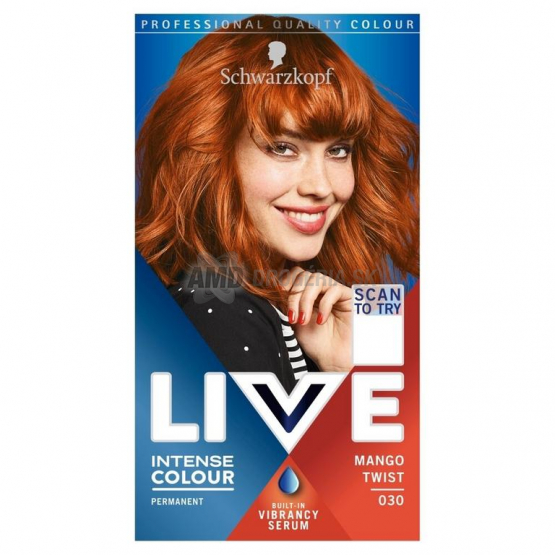 Schwarzkopf Live Intense Colour 030 Mango Twist, permanentná farba na vlasy