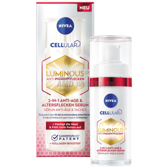 NIVEA CELLULAR LUM SÉRUM ANTI-AGE PROTI PIGMENTOVÝM ŠKVRNÁM  30ML