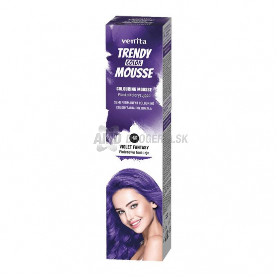 Venita Trendy Color Mousse farebná pena na vlasy 40 Violet Fantasy, 75 ml