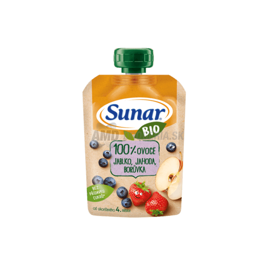 SUNAR BIO KAPSICKA JABLKO, JAHODA, ČUCORIEDKA 100G
