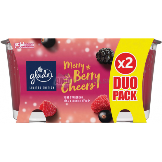 GLADE SVIEČKA  MERRY BERRY CHEERS 2 X 129G