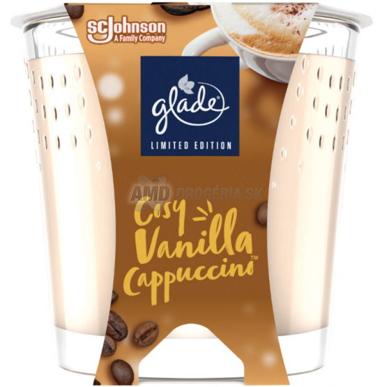 GLADE SVIEČKA VANILLA CAPPUCCINO 129G 