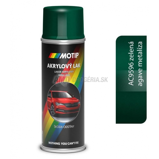 Motip Škoda Autoemail AC9596 Zelená Agave metalíza, 200 ml