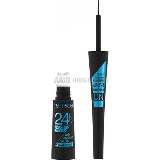 Catrice 24h Brush Liner Waterproof tekutá očná linka 010 Ultra Black
