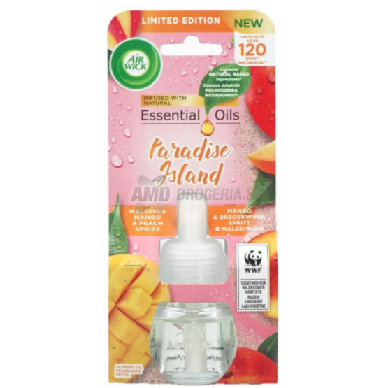 AIR WICK ELEKTIRCKÝ OSVIEŽOVAČ NÁHRADNÁ NÁPLŇ MALDIVES MANGO AND PEACH 19ML 