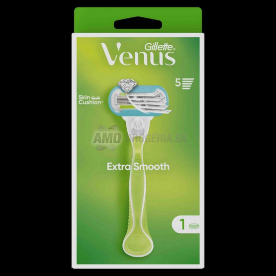 Gillette Venus Extra Smooth holiaci strojček + 1 náhradná hlavica, 5 britov