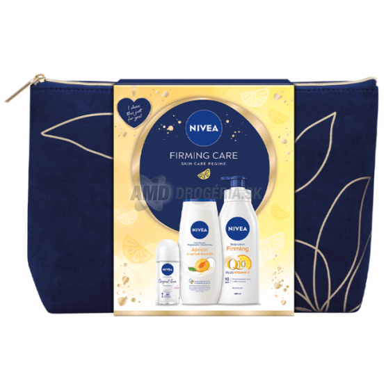 KAZETA NIVEA WOM BAG FIRMING CARE Q10 CARE TELOVÉ MLIEKO 400ML + SPRCHOVÝ GÉL 250ML + ROLL ON 50ML