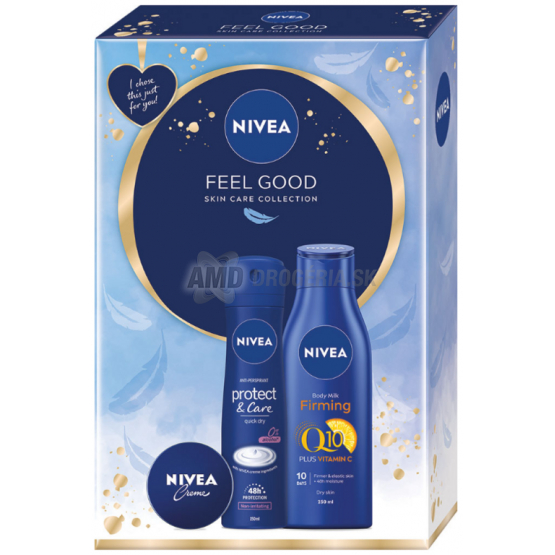 KAZETA NIVEA WOM FEEL GOOD  TELOVÉ MLIEKO  250ML + DEZODORANT 150ML + KRÉM 30ML