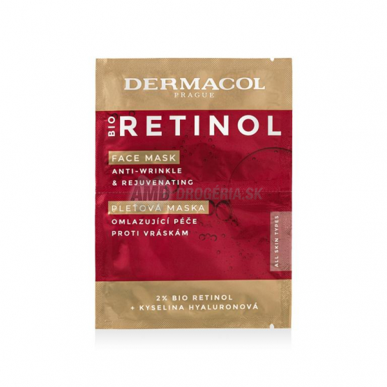 DERMACOL MASKA BIO RETINOL 2X8ML