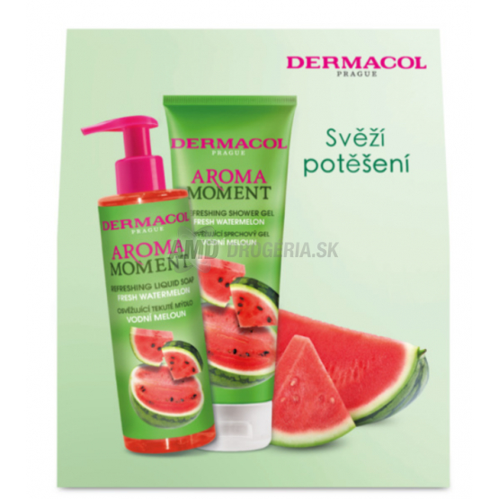 KAZETA DERMACOL MELÓN SPRCHOVÝ GÉL 250ML + TEKUTÉ MYDLO 500ML