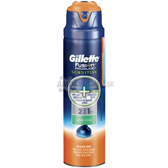 GILLETTE GNH FUSION PROGLIDE 170 ML SENSITIVE ALPINE