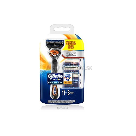 GILLETTE FUSION FLEXBALL MANUAL NÁHRADNÉ HLAVICE 4 KS + RÚČKA