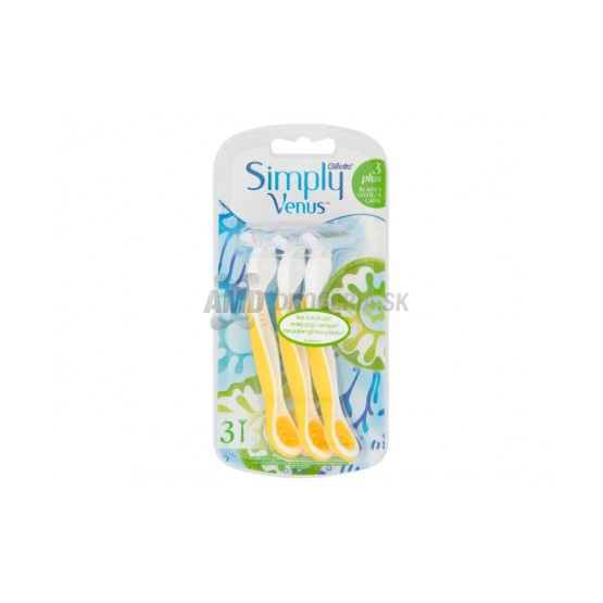 GILLETTE SIMPLY VENUS3 YELLOW - 3 KS