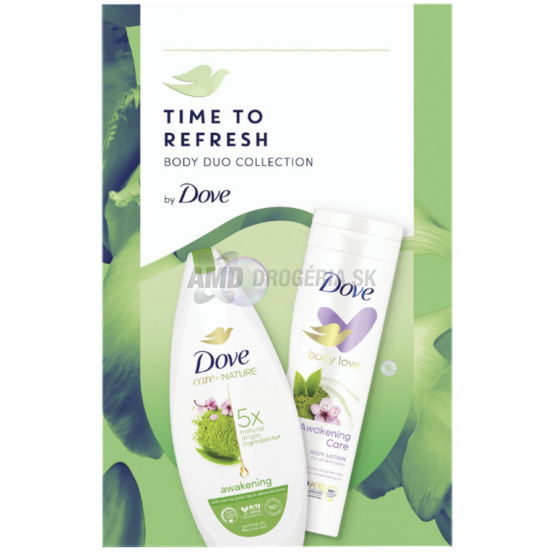 KAZETA DOVE WOMENTIME TO REFRESH  AWAKENING  SPRCHOVÝ GÉL 250ML + TELOVÉ MLIEKO 250ML
