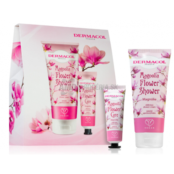 KAZETA DERMACOL FLOWER MAGNOLIA SPRCHOVÝ KRÉM 200ML + KRÉM NA RUKY 30ML