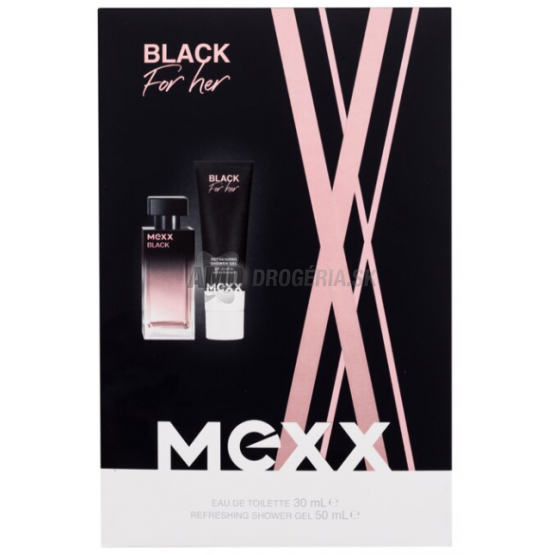 KAZETA MEXX WOMEN BLACK WOMAN EDT 30ML + SPRCHOVÝ GÉL 50ML