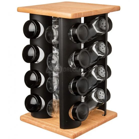 KORENIČKA SKLO/PLAST 16KS + STOJAN DREVO/KOV