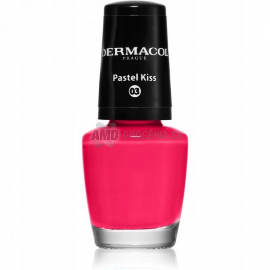 Dermacol Mini lak na nechty 03 Pastel Kiss, 5 ml