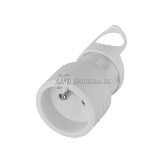 Emos Zásuvka priama 250V/16A, biela