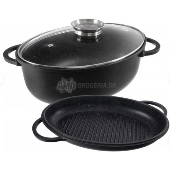 PEKÁČ GRANDE AROMA 43 X 30 X 19 CM SKLENENÉ VEKO