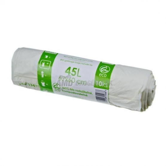 Lumax BIO vrecia do koša s uchami, 45 l, 67×60 cm, 10 ks