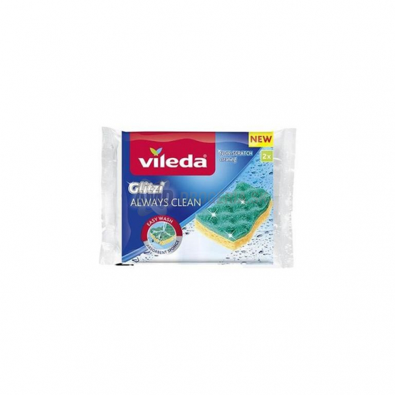 Vileda Glitzi Always Clean hubky na riad, 2 ks