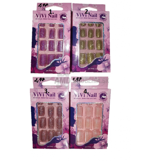 UMELÉ NECHTY SAMOLEPIACE VIVI NAIL 24 KS