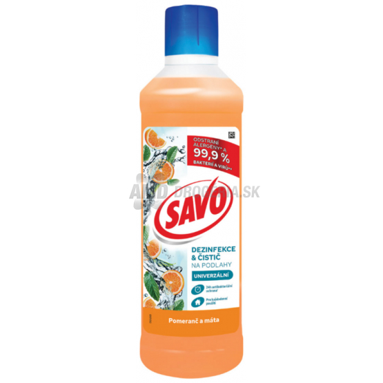 SAVO BEZ CHLÓRU NA PODLAHY POMARANČ A MÄTA 1L