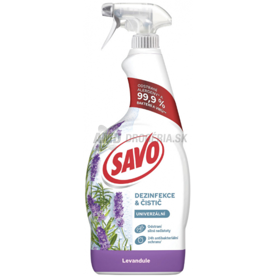SAVO MR  BEZ CHLÓRU UNIVERZÁLNY ANTIBAKTERIÁLNY LEVANDUĽA 700ML