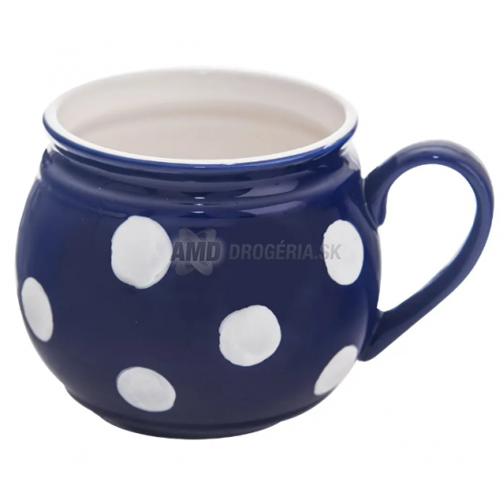 ORION HRNČEK KERAMICKÝ KRAJÁČ VEĽKÁ BODKA 0,75L MODRÁ
