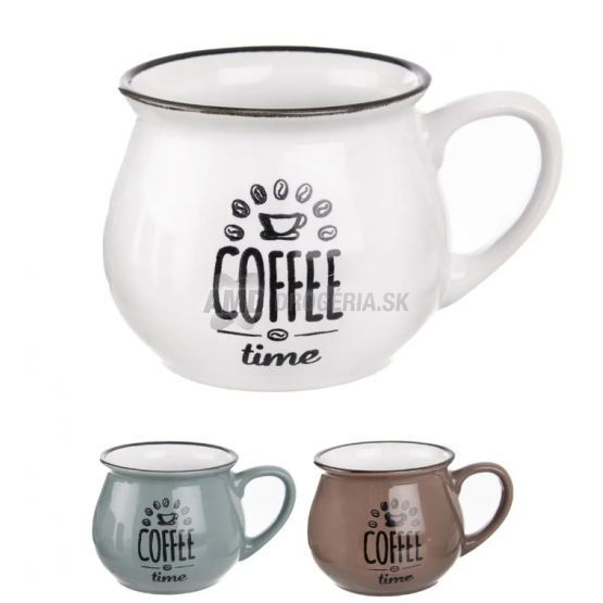 ORION HRNČEK KERAMICKÝ COFFEE TIME 0,32L 1KS MIX 