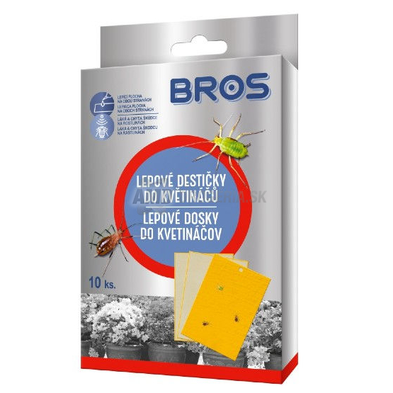 BROS ŽLTÉ LEPOVÉ DOSKY DO KVETINÁČOV 10KS