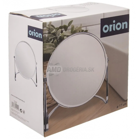 ZRKADLO POCHROMOVANÉ KOV 17CM SO STOJANOM DUO