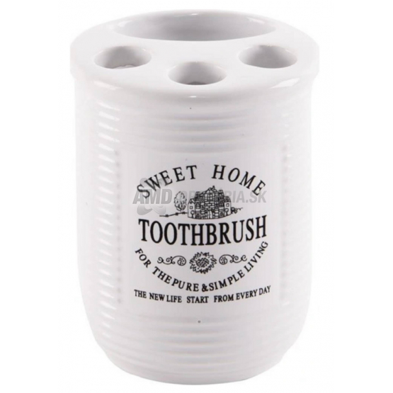 POHÁR NA ZUBNÉ KEFKY, PASTU SWEET HOME