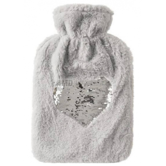 TERMOFOR GUMA/POLYESTER SRDCE 1,6L ŠEDÁ