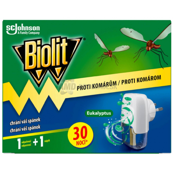 BIOLIT ELEKTRICKÝ ODPAROVAČ 30 NOCÍ EUKALYPTUS
