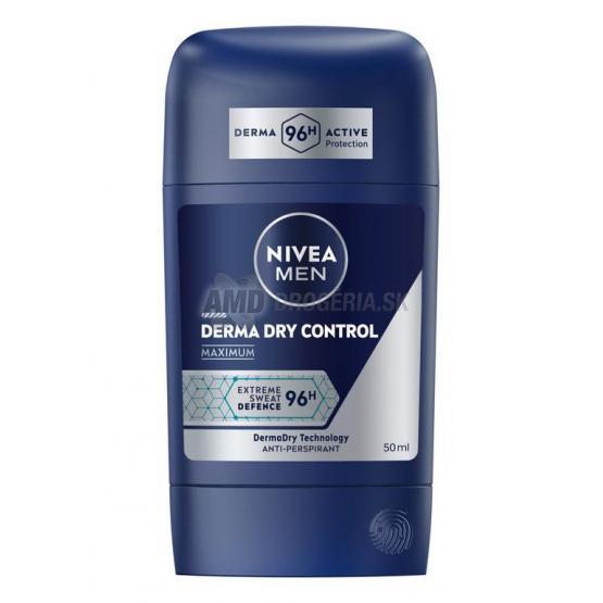 Nivea Men Derma Dry Control Maximum antiperspirant stick, 50 ml