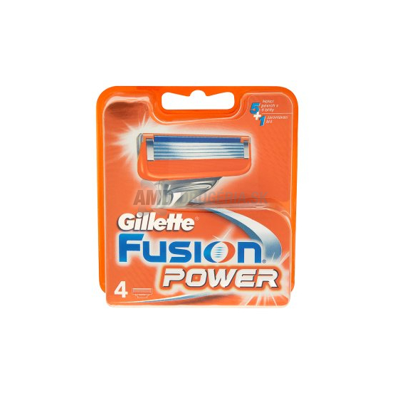 GILLETTE FUSION POWER NÁHRADNÉ HLAVICE 4 KS